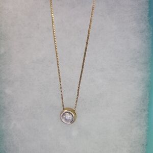 20" Elegant Gold Pendant Necklace